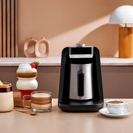 Arzum Okka Rich Spin Pro Turkish Coffee and Hot Beverage Maker, Velvetiser, Milk Frother