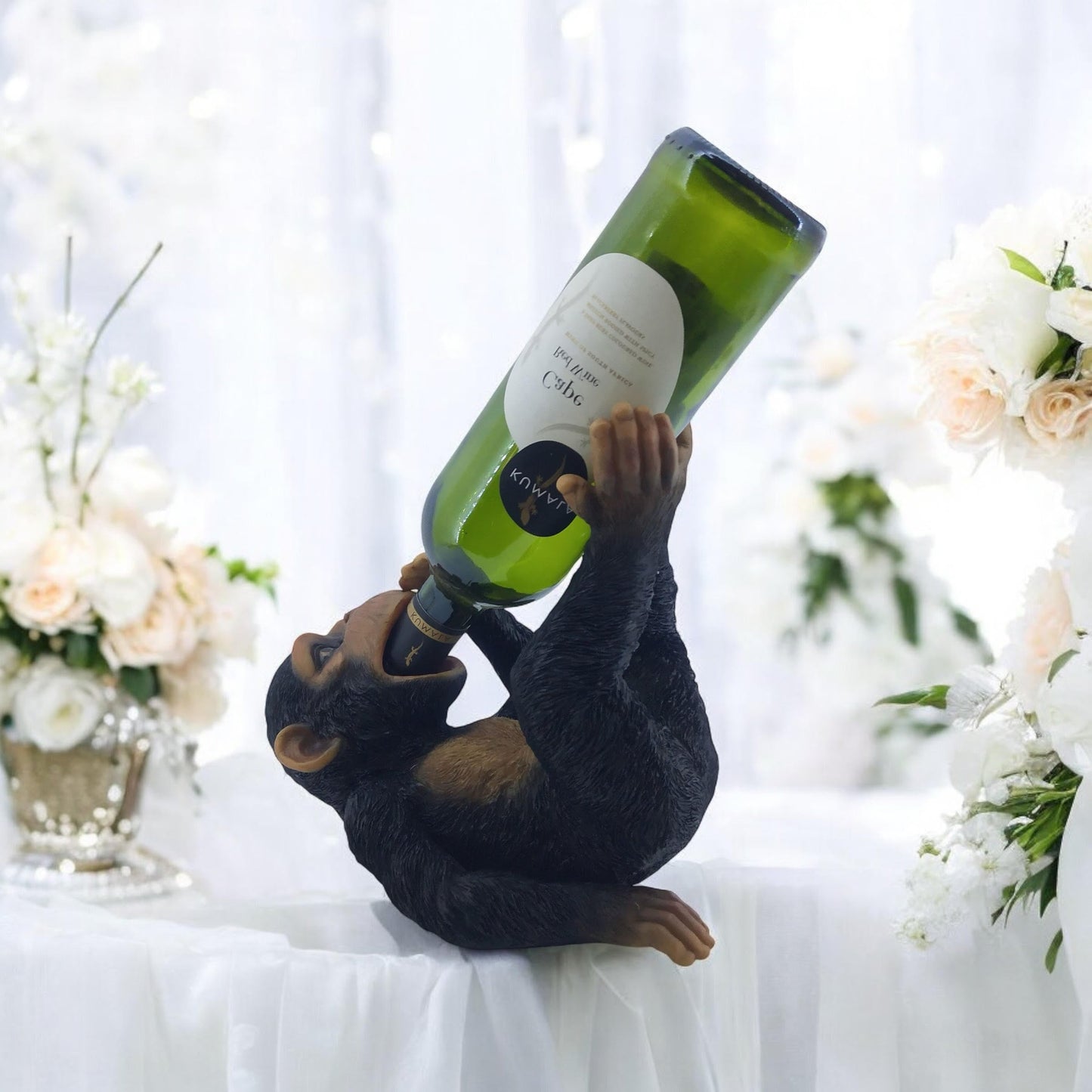 25CM GORILLA WINE BOTTLE HOLDER