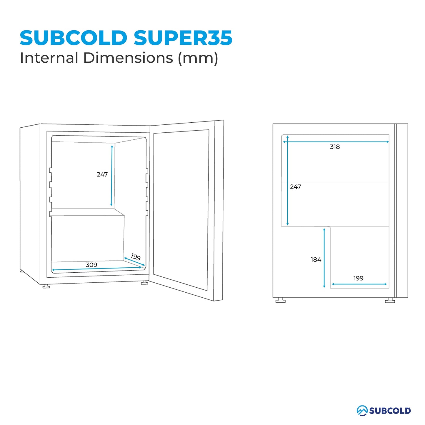 Subcold Super35 LED Beer Fridge