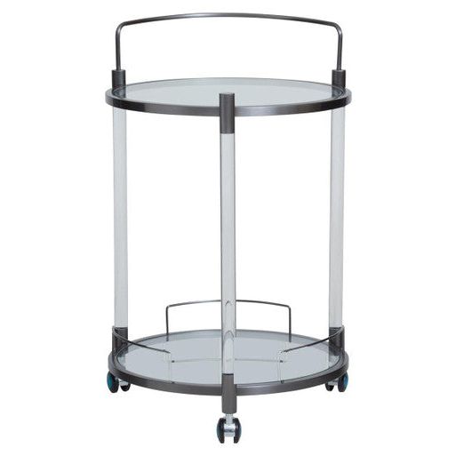 Round 2 Tier Drinks Trolley | Oria