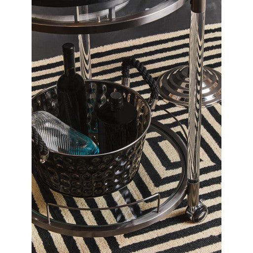 Round 2 Tier Drinks Trolley | Oria
