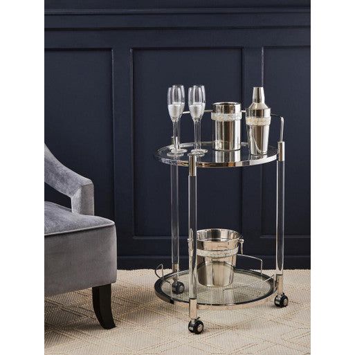 Round 2 Tier Drinks Trolley | Oria