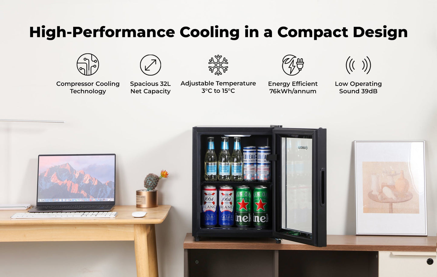 Subcold Cave35-G Glass Door Beer Fridge