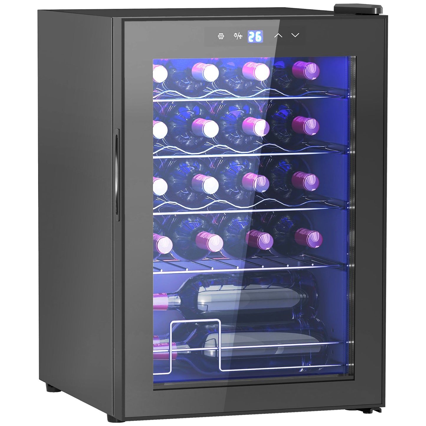 HOMCOM 20 Bottle 5-18 Black